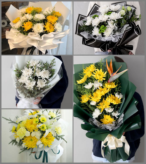 湖北十堰市郧西县马鞍镇下河庙村白事花束代送